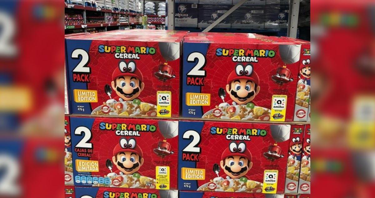 ¡Al fin! El cereal de Mario Bros ya se puede adquirir en México